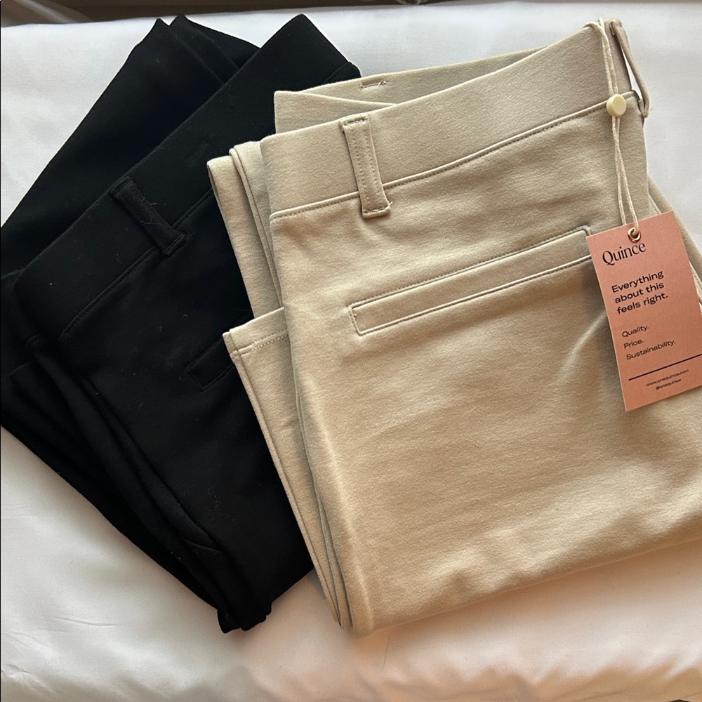 2 pair Quince Ponte Pants
